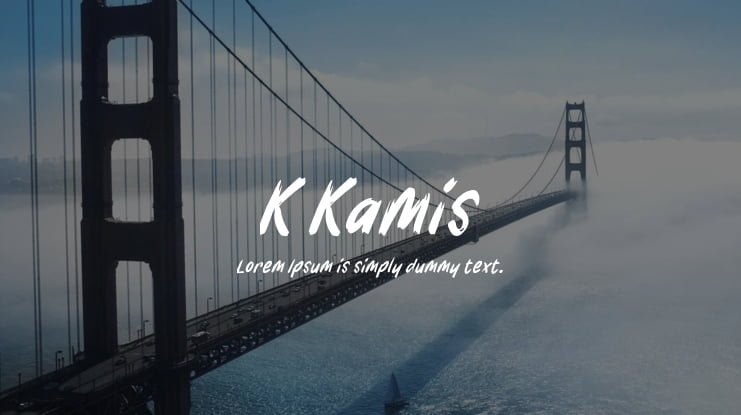 K Kamis Font