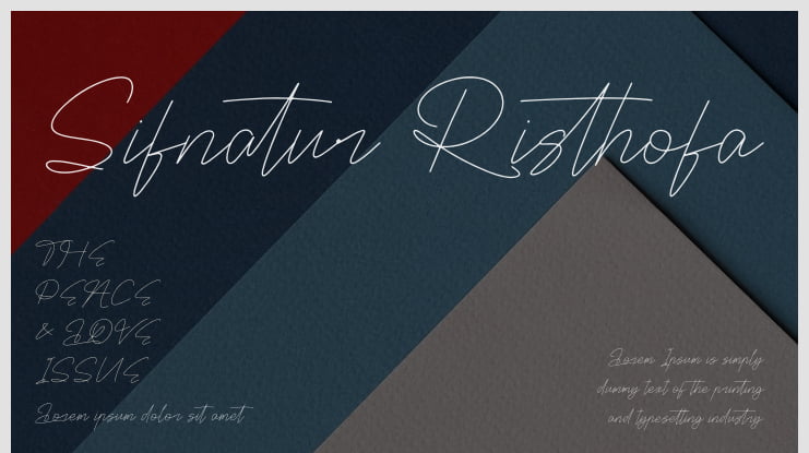 Sifnatur Risthofa Font