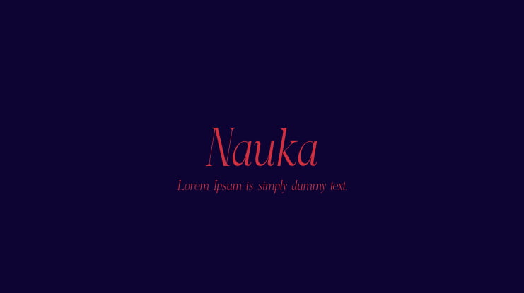 Nauka Font Family