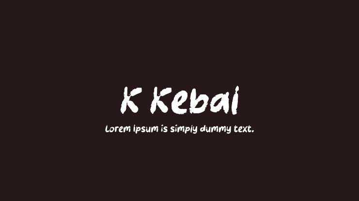 K Kebal Font