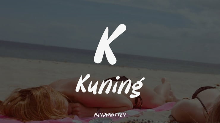 K Kuning Font