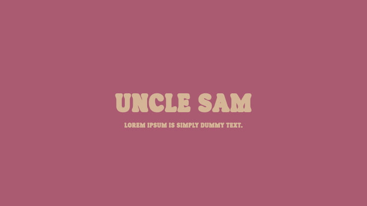 Uncle Sam Font