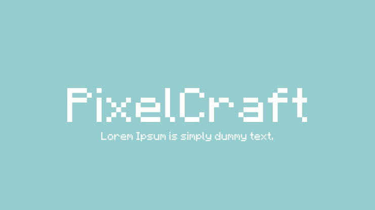 PixelCraft Font Family