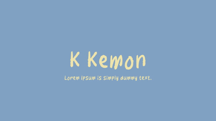 K Kemon Font