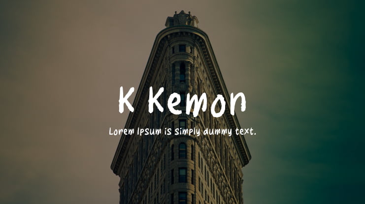 K Kemon Font