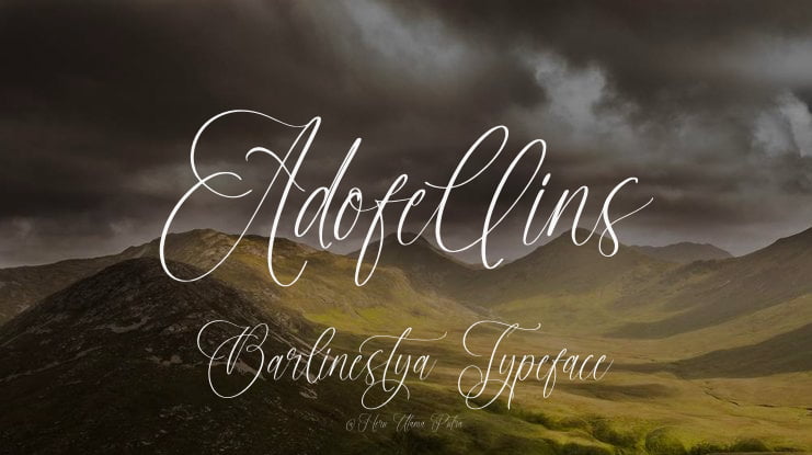 Adofellins Barlinestya Font