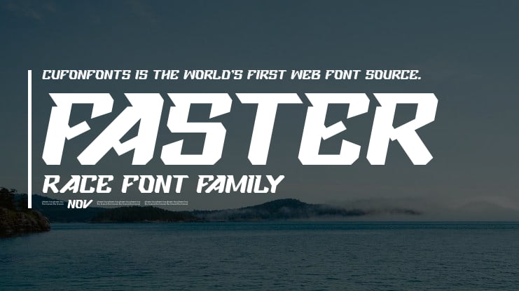 Faster Race Font