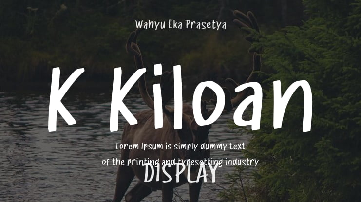 K Kiloan Font