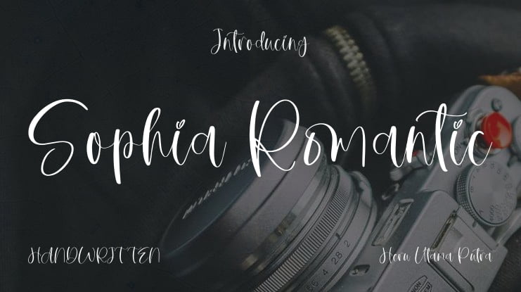 Sophia Romantic Font