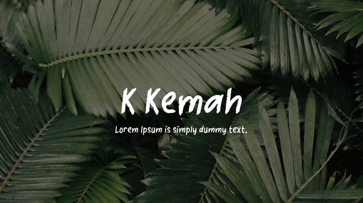 K Kemah Font