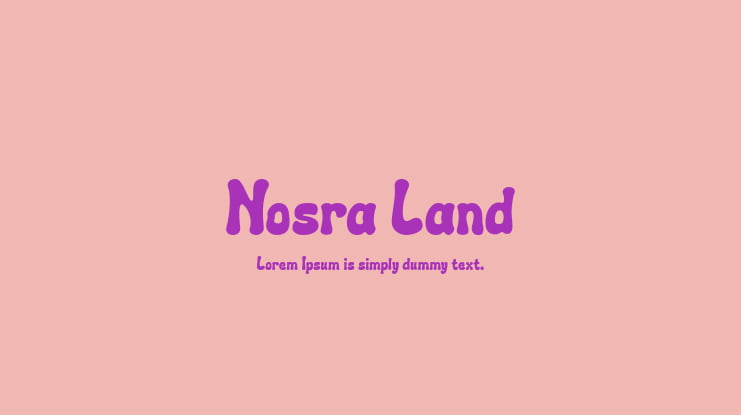 Nosra Land Font