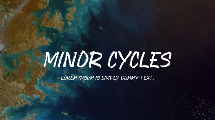 Minor Cycles Font