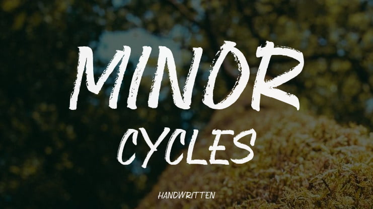 Minor Cycles Font