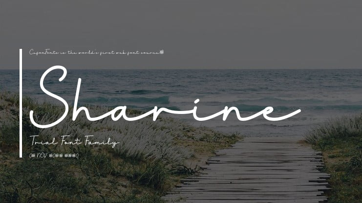 Sharine Trial Font