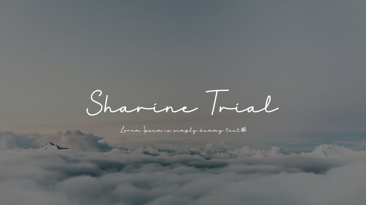 Sharine Trial Font