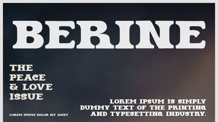 BERINE Font