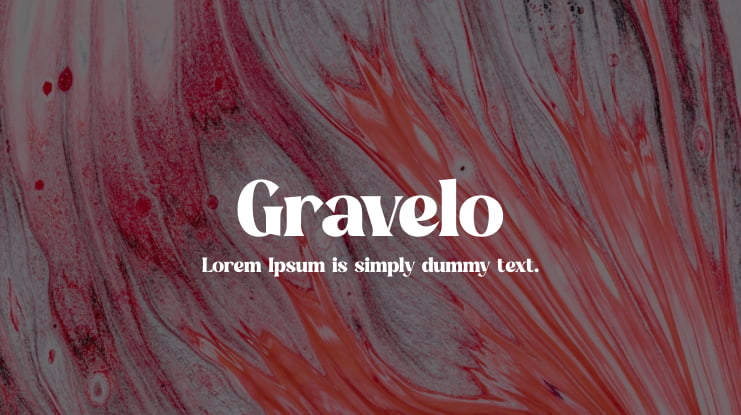 Gravelo Font