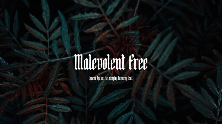 Malevolent Free Font