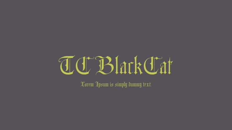 TC BlackCat Font