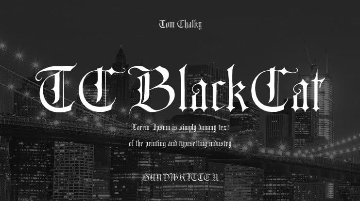 TC BlackCat Font