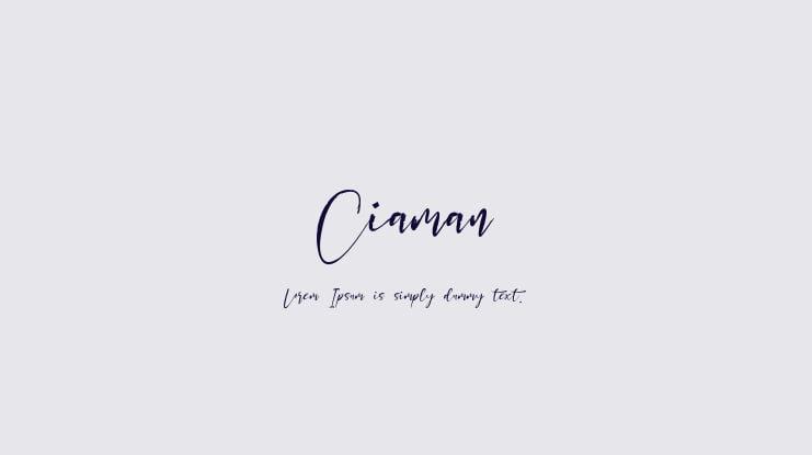 Ciaman Font