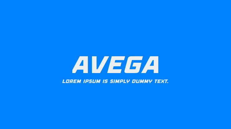 Avega Font