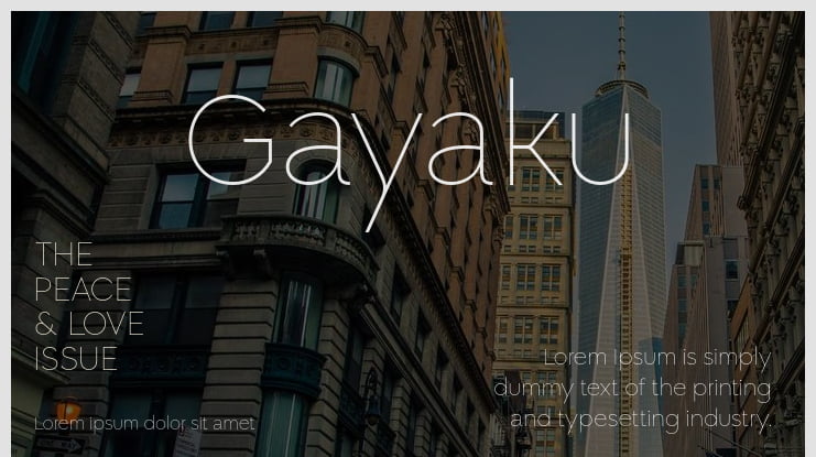 Gayaku Font