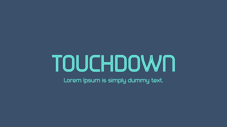 TOUCHDOWN Font