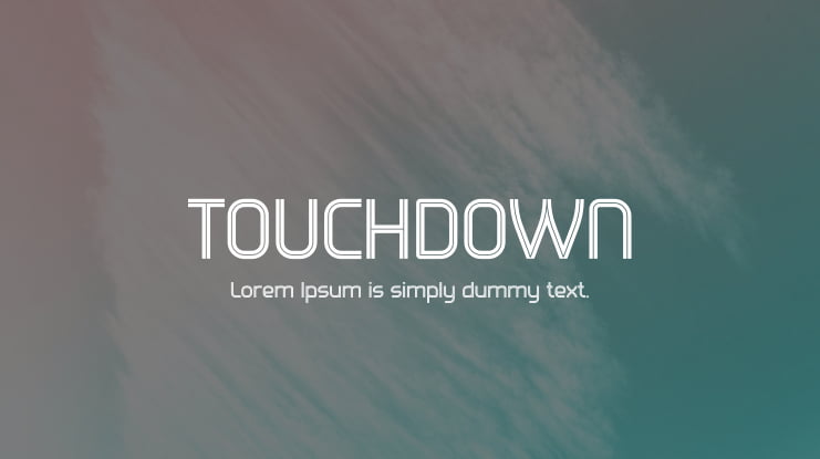 TOUCHDOWN Font