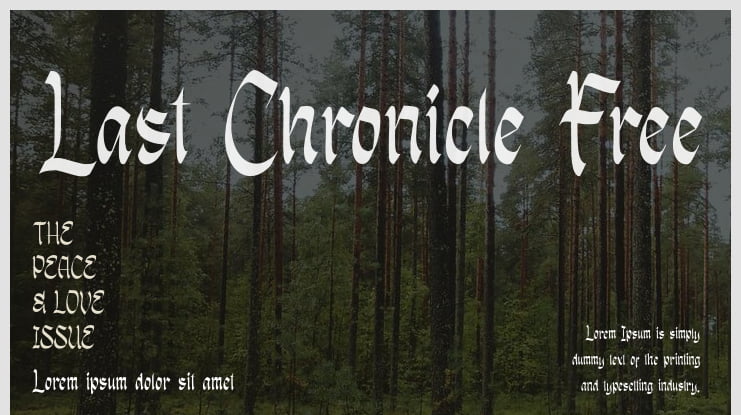 Last Chronicle Free Font
