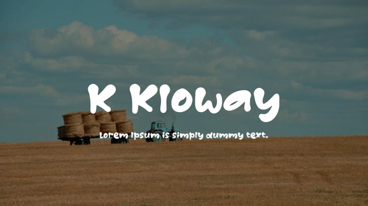 K Kloway Font