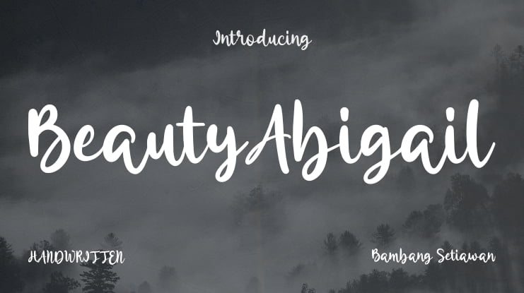 BeautyAbigail Font