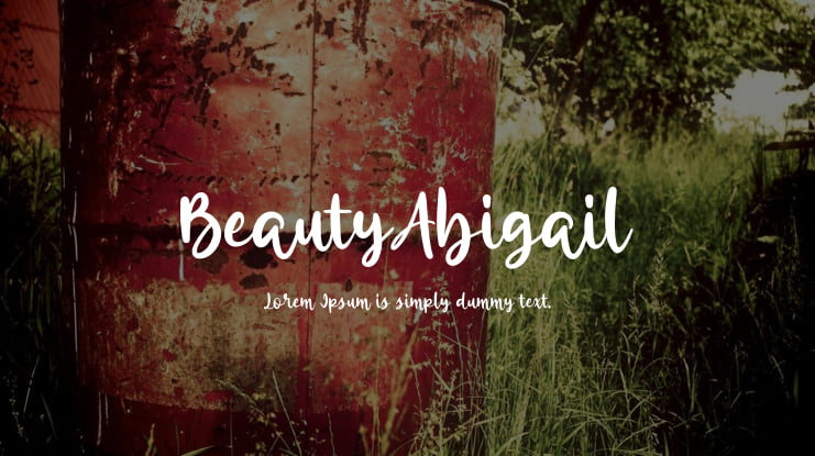 BeautyAbigail Font