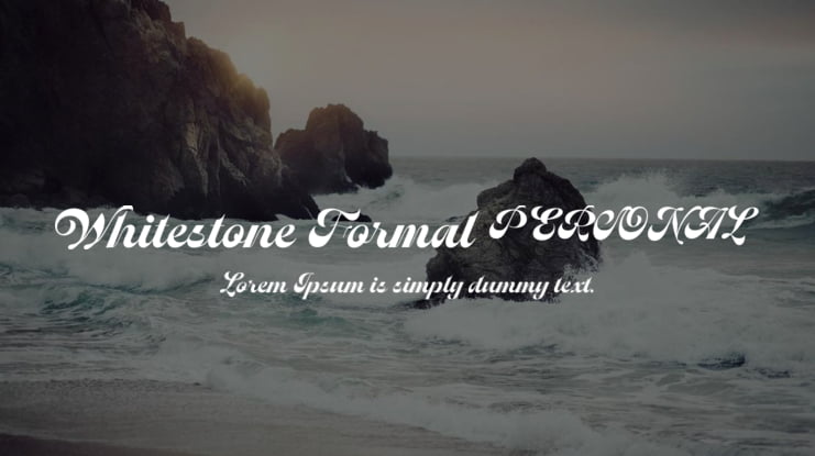 Whitestone Formal PERSONAL Font