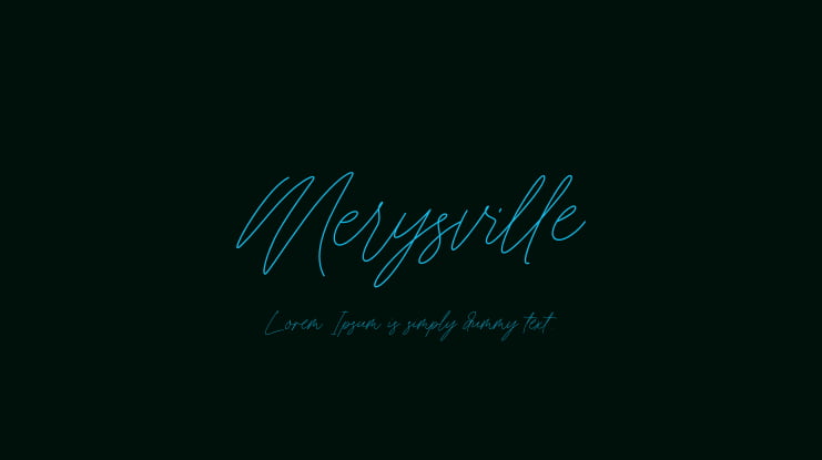 Merysville Font