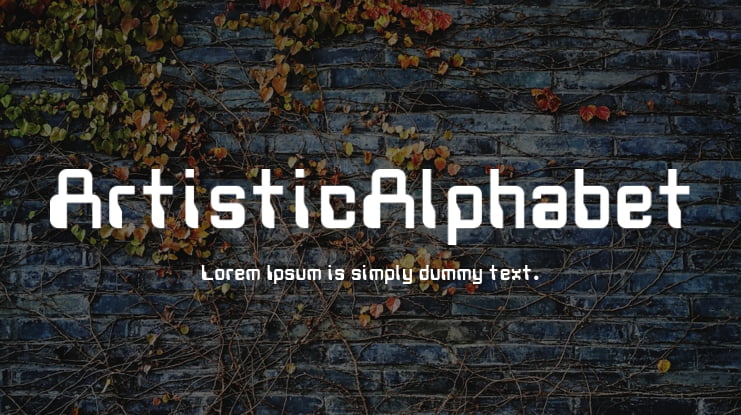 ArtisticAlphabet Font