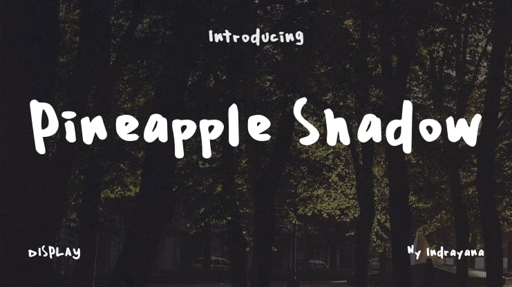 Pineapple Shadow Font