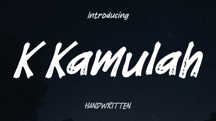 K Kamulah Font