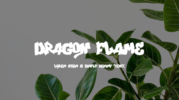 Dragon Flame Font