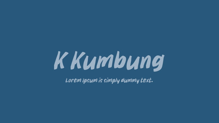 K Kumbung Font