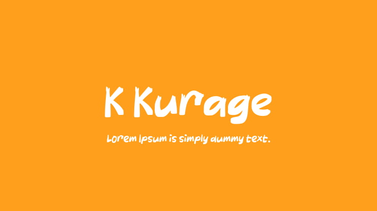 K Kurage Font