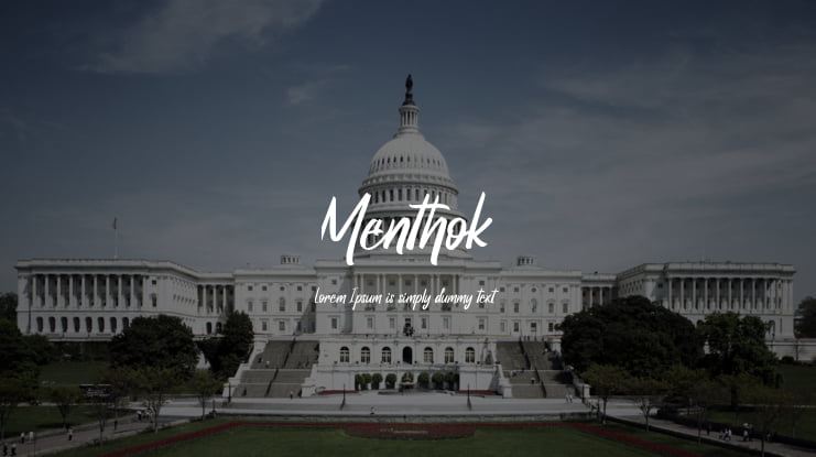 Menthok Font