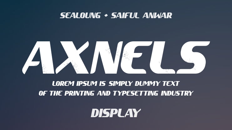 Axnels Font