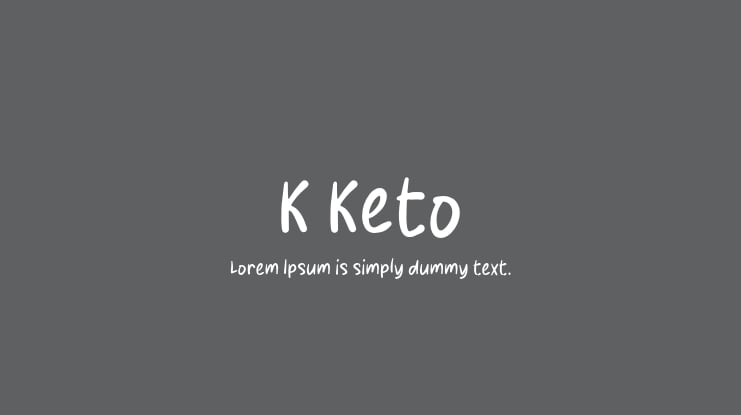 K Keto Font