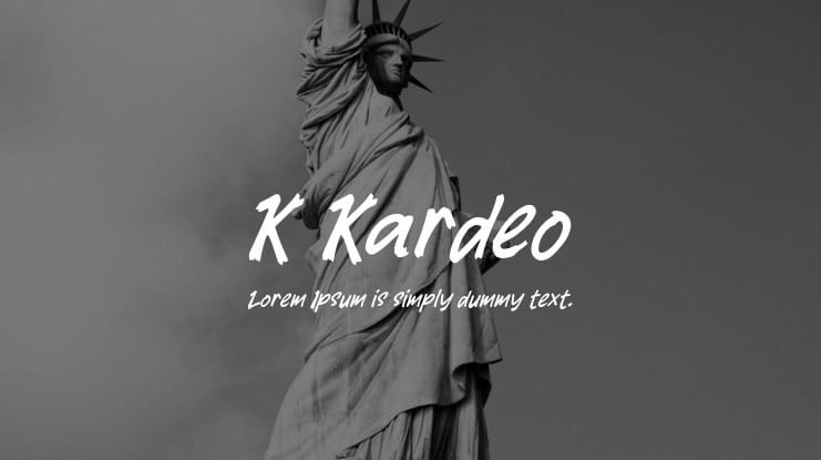 K Kardeo Font