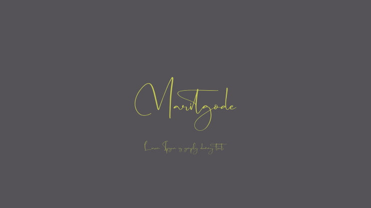 Maritgode Font