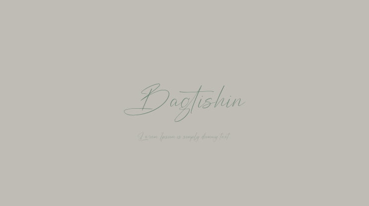 Bagtishin Font