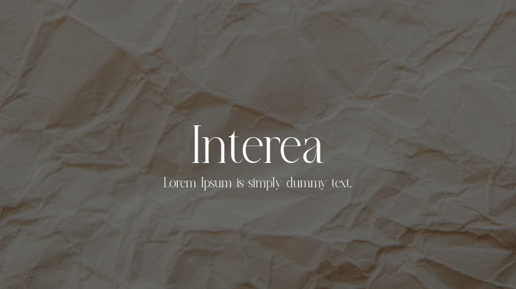 Interea Font