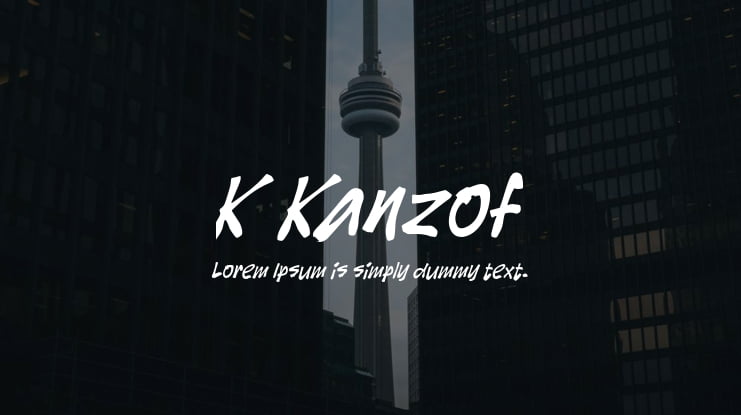 K Kanzof Font