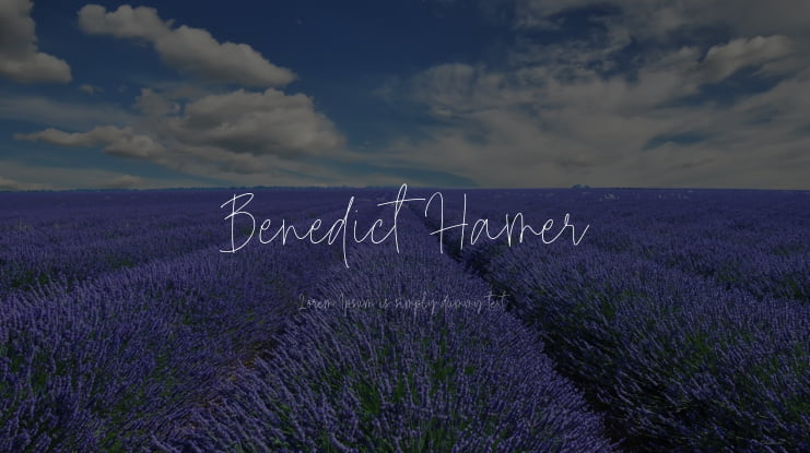 Benedict Hamer Font